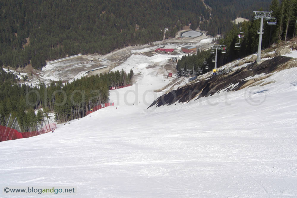 Bansko - Looking down the Alberto Tomba run